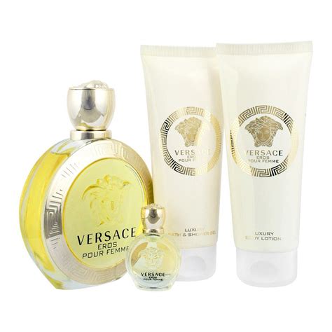 versace eros pour femme bath and shower gel|versace eros set.